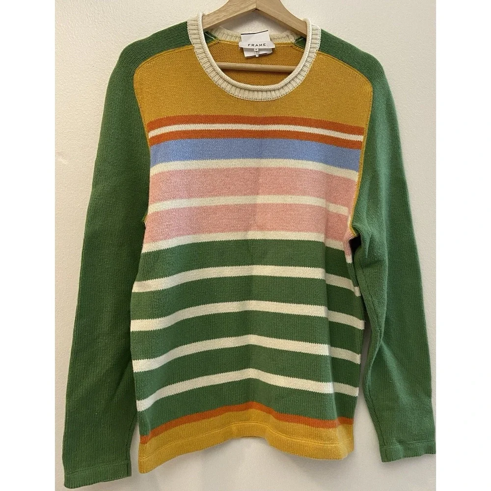 FRAME Classic Fit Roll Neck Sweater Preppy Sz M‎